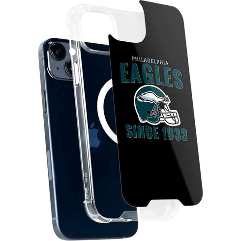 NFL Philadelphia Eagles Helmet iPhone 14 Plus MagSafe Case