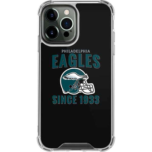 NFL Philadelphia Eagles Helmet iPhone 14 Pro Max Clear Case
