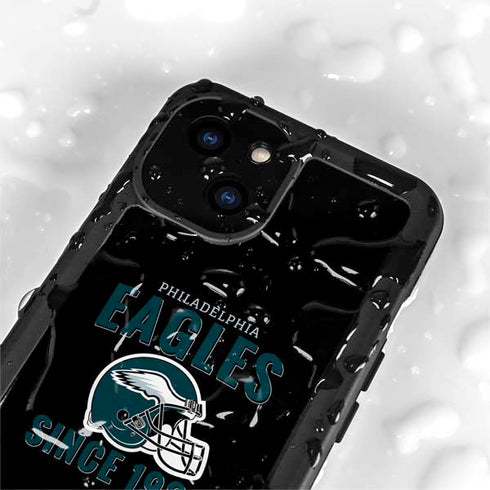 NFL Philadelphia Eagles Helmet iPhone 15 Waterproof Case