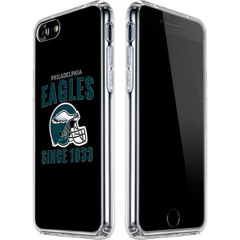 NFL Philadelphia Eagles Helmet iPhone SE (2nd & 3rd Gen) Clear Case