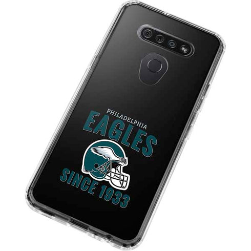NFL Philadelphia Eagles Helmet LG K51/Q51 Clear Case