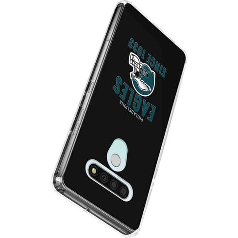 NFL Philadelphia Eagles Helmet LG Stylo 6 Clear Case