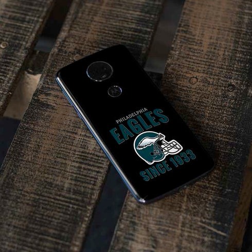 NFL Philadelphia Eagles Helmet Moto E5 Plus Skin