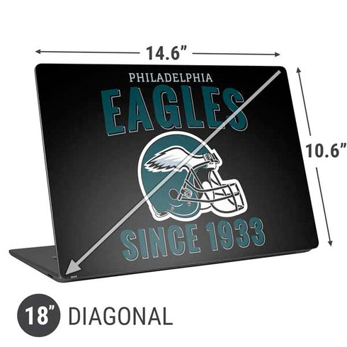 NFL Philadelphia Eagles Helmet Universal Laptop 18in (14.6 x 10.6in) Skin