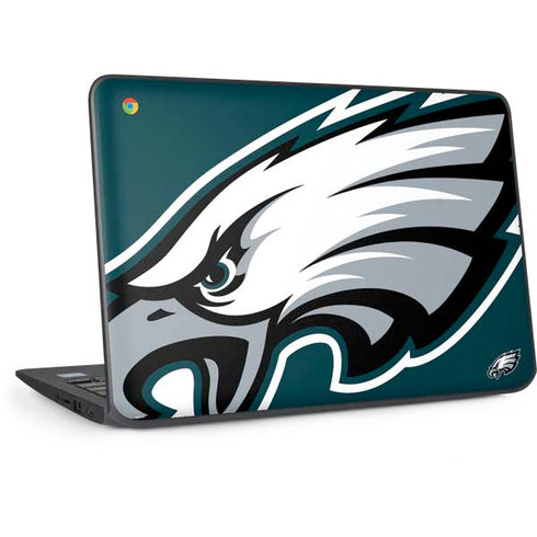 NFL Philadelphia Eagles Large Logo HP Chromebook Skin