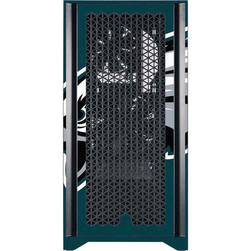 NFL Philadelphia Eagles Large Logo Corsair 4000D Tempered Glass Mid-Tower ATX Case Skin