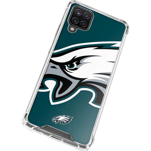 NFL Philadelphia Eagles Large Logo Galaxy A12 Clear Case