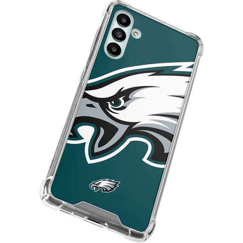 NFL Philadelphia Eagles Large Logo Galaxy A13 5G Clear Case