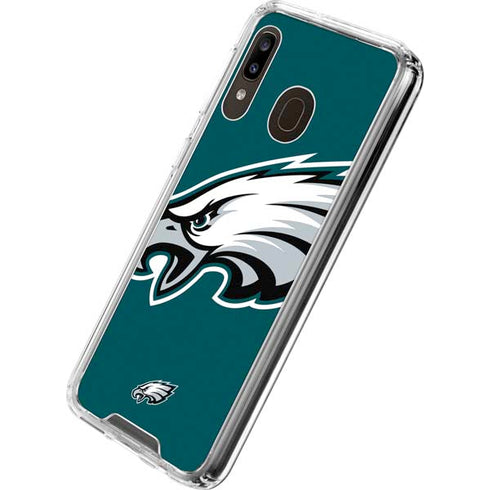 NFL Philadelphia Eagles Large Logo Galaxy A30 Clear Case