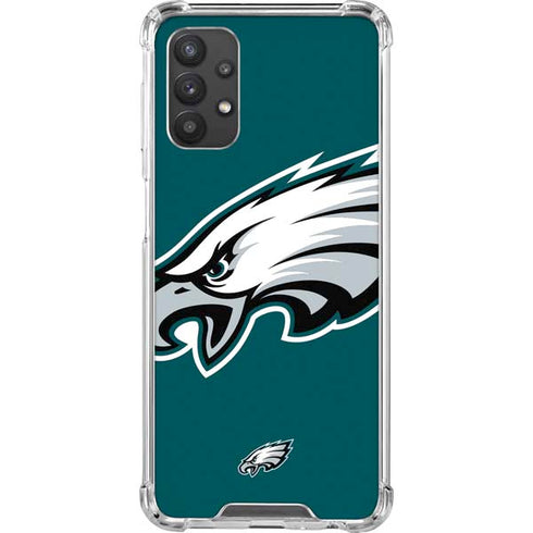 NFL Philadelphia Eagles Large Logo Galaxy A32 5G Clear Case
