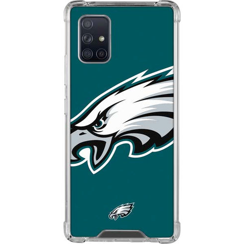 NFL Philadelphia Eagles Large Logo Galaxy A71 5G Clear Case