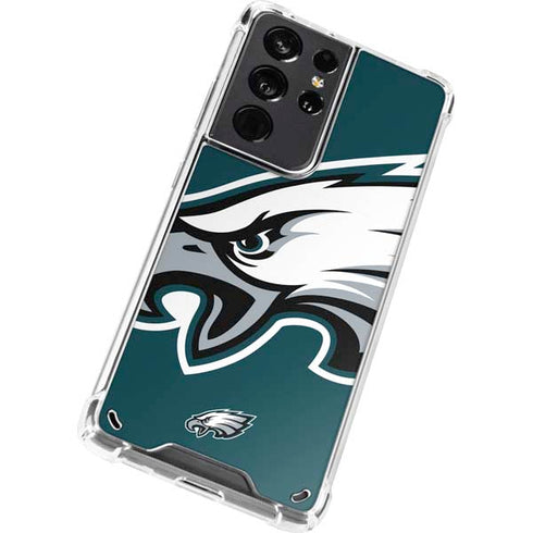 NFL Philadelphia Eagles Large Logo Galaxy S21 Ultra 5G Clear Case