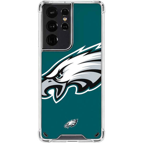 NFL Philadelphia Eagles Large Logo Galaxy S21 Ultra 5G Clear Case