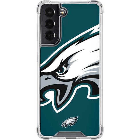 NFL Philadelphia Eagles Large Logo Galaxy S22 Clear Case