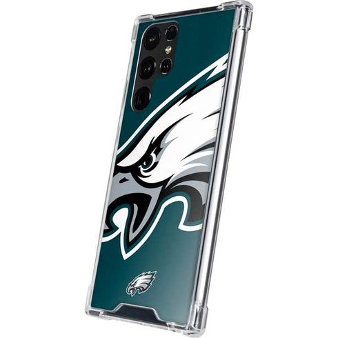 NFL Philadelphia Eagles Large Logo Galaxy S22 Ultra Clear Case