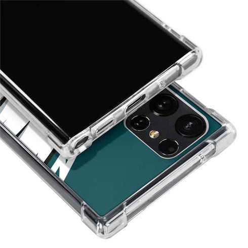 NFL Philadelphia Eagles Large Logo Galaxy S22 Ultra Clear Case