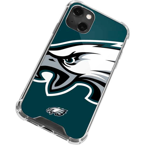 NFL Philadelphia Eagles Large Logo iPhone 13 Mini Clear Case