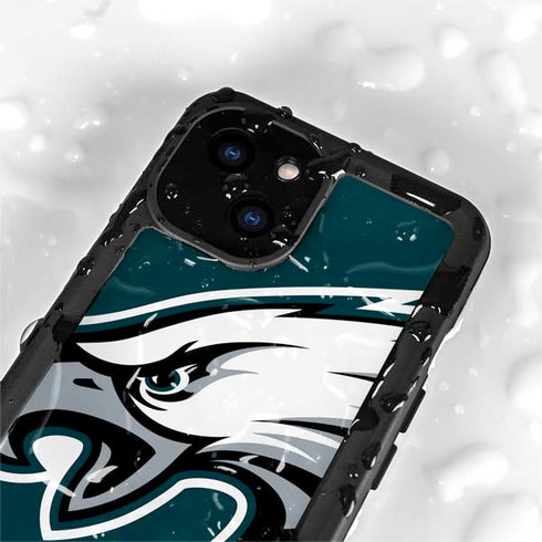 NFL Philadelphia Eagles Large Logo iPhone 13 Mini Waterproof Case