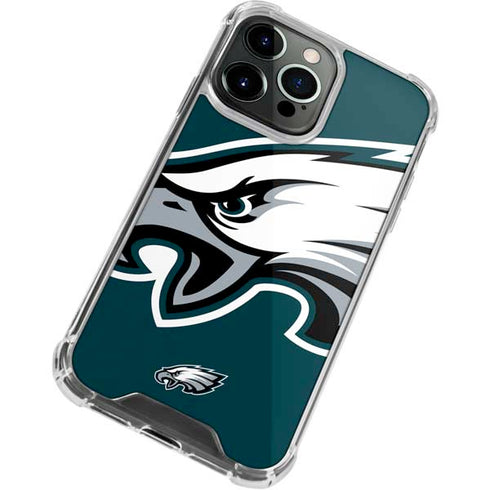 NFL Philadelphia Eagles Large Logo iPhone 13 Pro Clear Case
