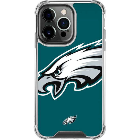 NFL Philadelphia Eagles Large Logo iPhone 13 Pro Clear Case