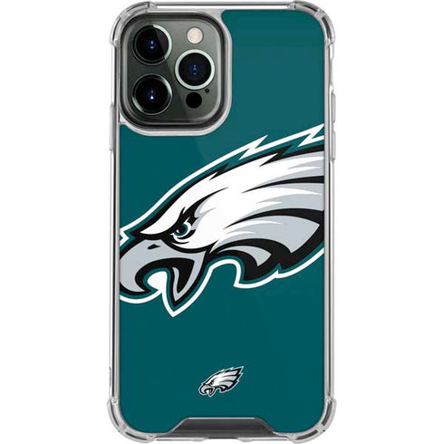 NFL Philadelphia Eagles Large Logo iPhone 13 Pro Max Clear Case