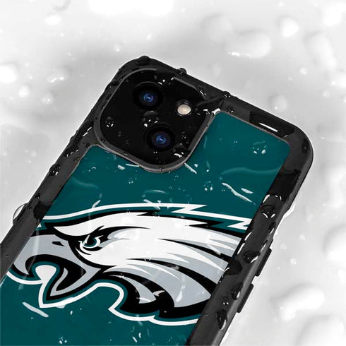 NFL Philadelphia Eagles Large Logo iPhone 15 Waterproof Case