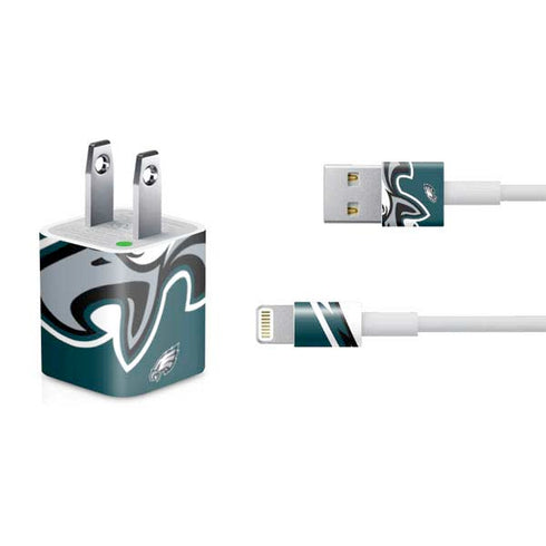 NFL Philadelphia Eagles Large Logo iPhone Charger (5W USB) Skin