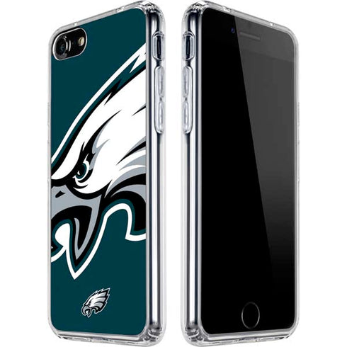 NFL Philadelphia Eagles Large Logo iPhone SE (2nd & 3rd Gen) Clear Case