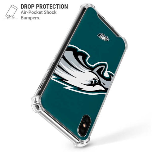 NFL Philadelphia Eagles Large Logo iPhone XS Max Clear Case