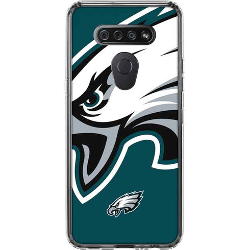 NFL Philadelphia Eagles Large Logo LG K51/Q51 Clear Case