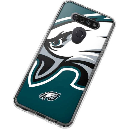 NFL Philadelphia Eagles Large Logo LG K51/Q51 Clear Case