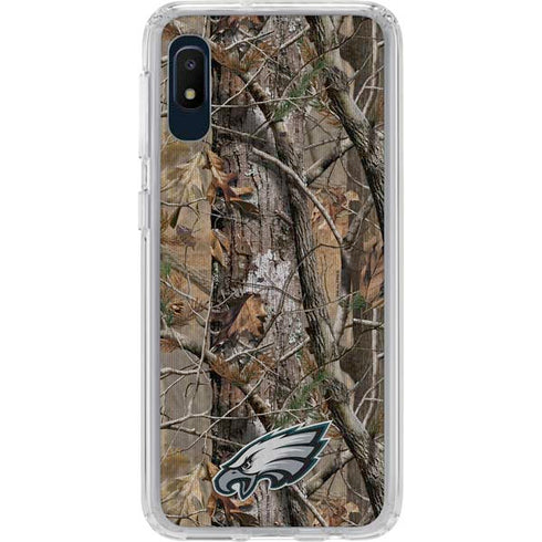 NFL Philadelphia Eagles Realtree AP Camo Galaxy A10e Clear Case