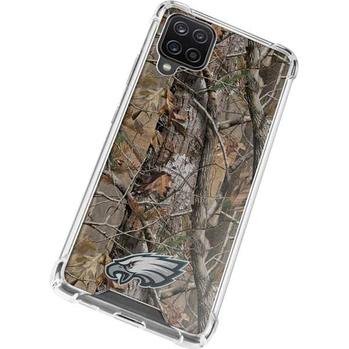 NFL Philadelphia Eagles Realtree AP Camo Galaxy A12 Clear Case