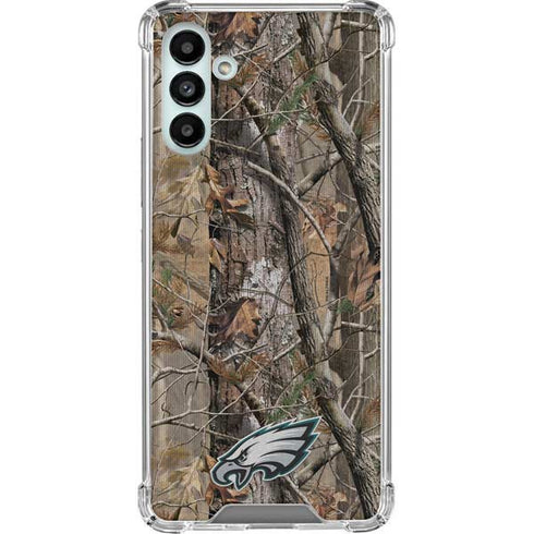 NFL Philadelphia Eagles Realtree AP Camo Galaxy A13 5G Clear Case