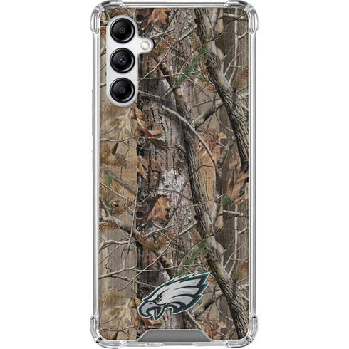 NFL Philadelphia Eagles Realtree AP Camo Galaxy A14 5G Clear Case