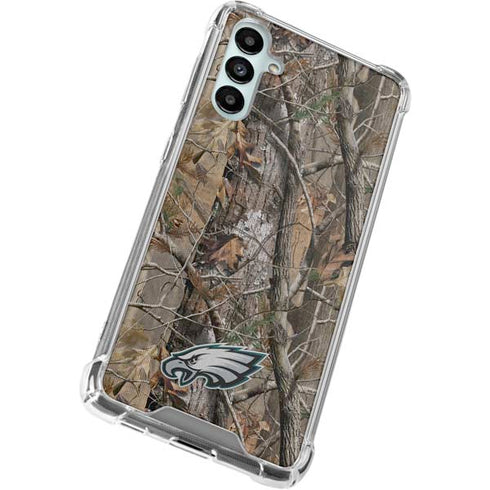 NFL Philadelphia Eagles Realtree AP Camo Galaxy A14 5G Clear Case