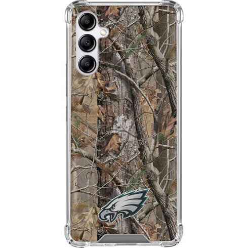 NFL Philadelphia Eagles Realtree AP Camo Galaxy A15 5G Clear Case