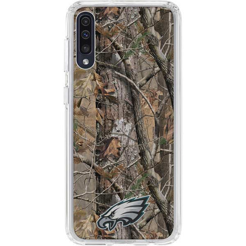 NFL Philadelphia Eagles Realtree AP Camo Galaxy A50 Clear Case