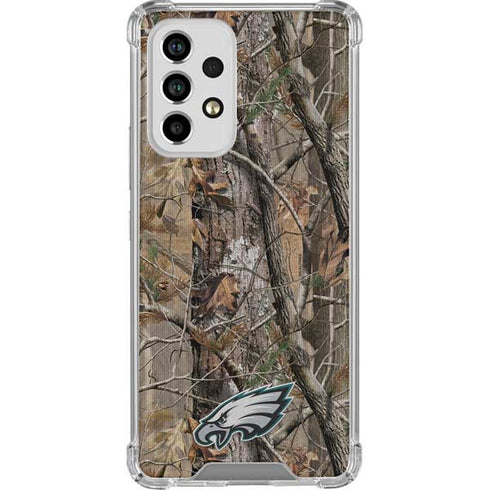 NFL Philadelphia Eagles Realtree AP Camo Galaxy A53 5G Clear Case