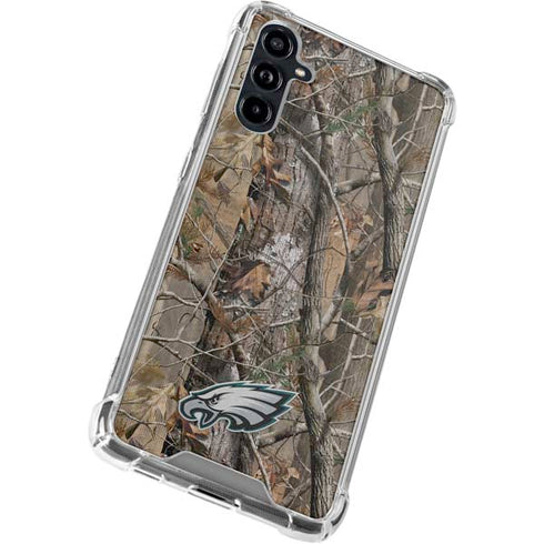 NFL Philadelphia Eagles Realtree AP Camo Galaxy A54 5G Clear Case