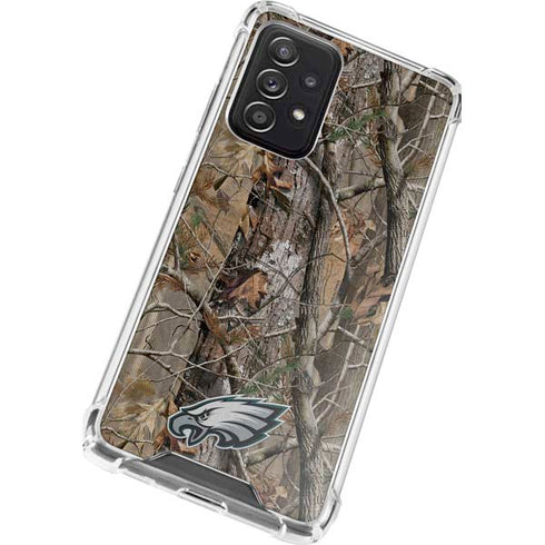NFL Philadelphia Eagles Realtree AP Camo Galaxy A72 5G Clear Case
