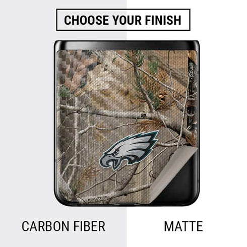 NFL Philadelphia Eagles Realtree AP Camo Galaxy Z Flip Skin
