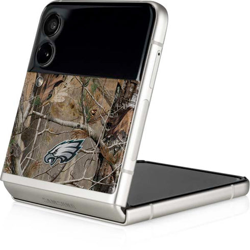 NFL Philadelphia Eagles Realtree AP Camo Galaxy Z Flip3 5G Skin