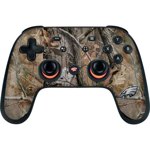 NFL Philadelphia Eagles Realtree AP Camo Google Stadia Controller Skin