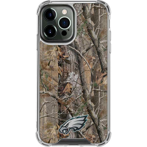 NFL Philadelphia Eagles Realtree AP Camo iPhone 15 Pro Max Clear Case