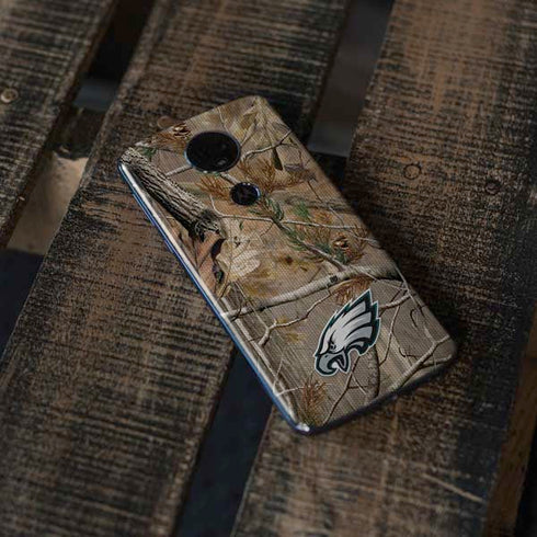 NFL Philadelphia Eagles Realtree AP Camo Moto E5 Plus Skin