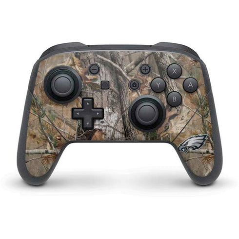 NFL Philadelphia Eagles Realtree AP Camo Nintendo Switch Pro Controller Skin