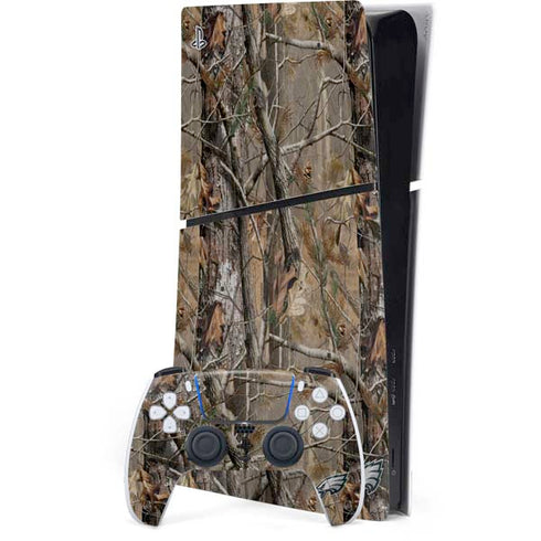NFL Philadelphia Eagles Realtree AP Camo PS5 Slim Digital Edition Console Skin