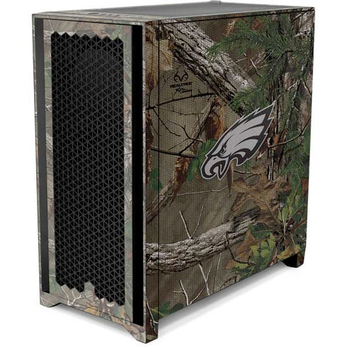 NFL Philadelphia Eagles Realtree Xtra Green Camo Corsair 4000D Tempered Glass Mid-Tower ATX Case Skin