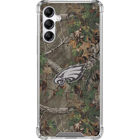 NFL Philadelphia Eagles Realtree Xtra Green Camo Galaxy A14 5G Clear Case